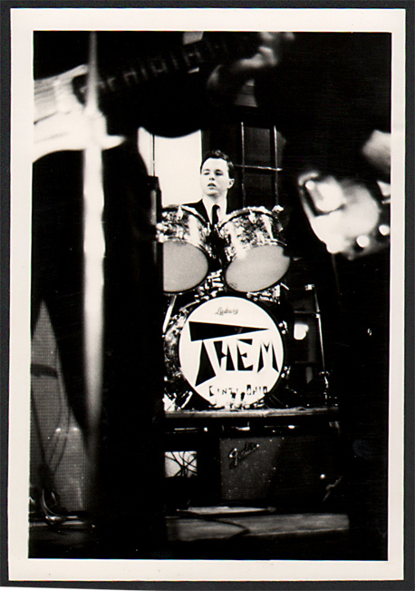 George Makrauer playng at one of the band's many gigs, 1960's