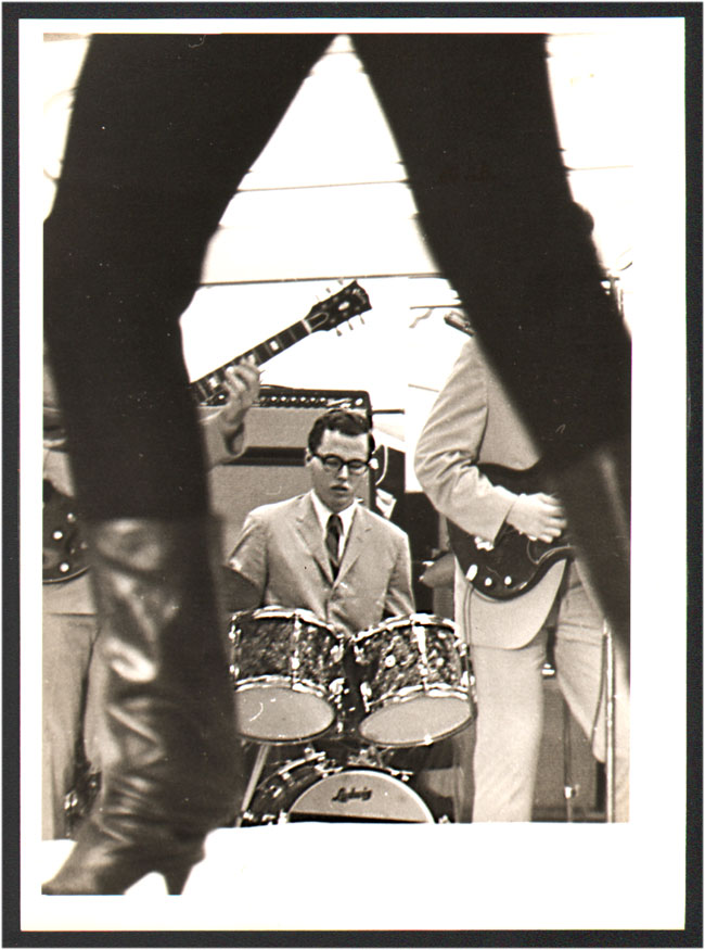 George Makrauer playng at one of the band's many gigs