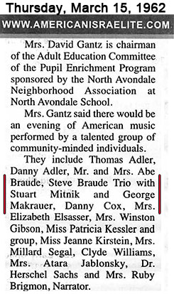 Steve Braude Trio - Braude, Mitnik, Makrauer