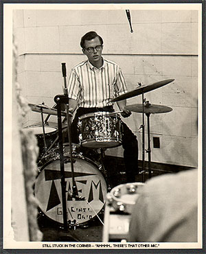 George Makrauer playng at one of several King Records recording sessions, King Studios, Cincinnati