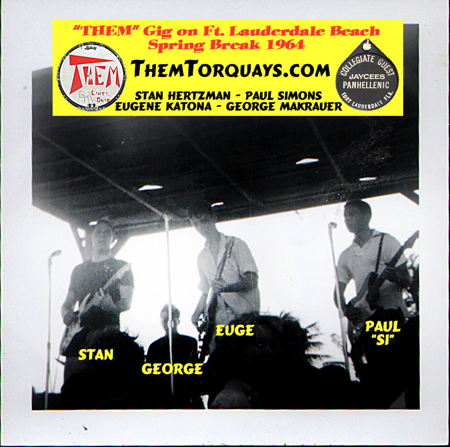 George Makrauer, drummer for THEM, playing for 1964 Ft. Lauderdale Recreation Commission Spring Break