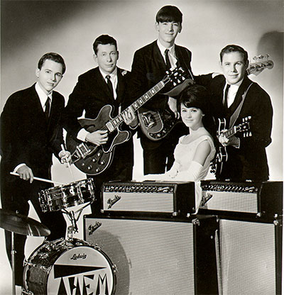George Makrauer, drummer, in THEM publicity shot